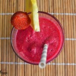 Pineapple Beet Smoothie & Thai Style Raw Noodles