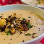 Creamy truffle cauliflower soup – dairy free, gluten free, vegan